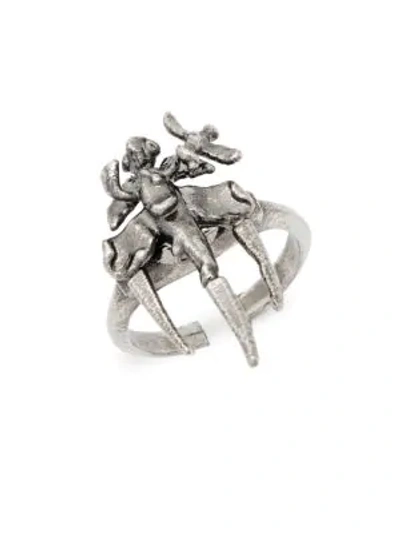 Valentino Garavani Argento Statement Ring