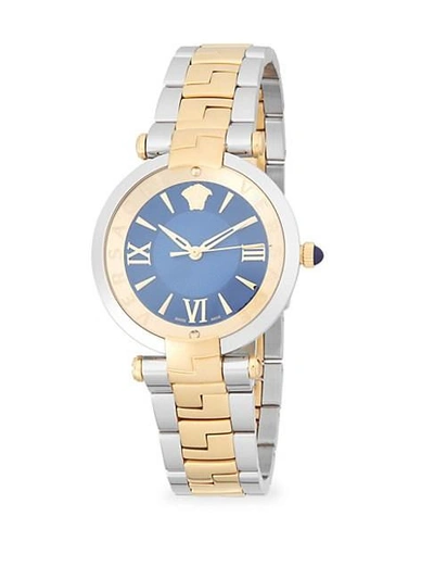 Versace Two-tone Stainless Steel Bracelet Watch In Two Tone