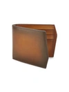 Corthay Peter Classic Leather Bi-fold Wallet In Old Wood