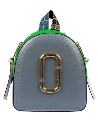 Marc Jacobs Double J Backpack In Slate Multi