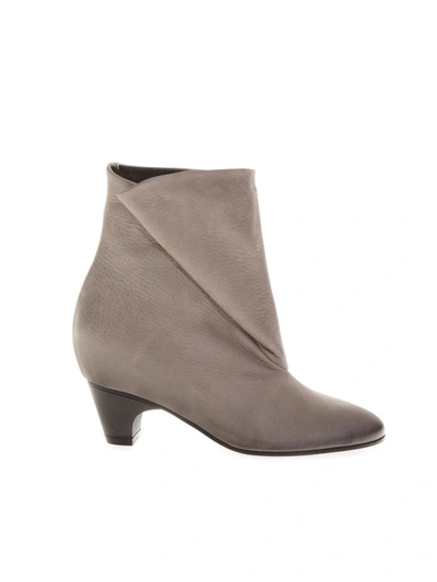 Marc Ellis Taupe Folded Leather Boots