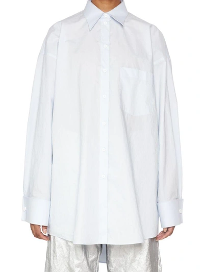 Mm6 Maison Margiela Oversized Classic Shirt In White