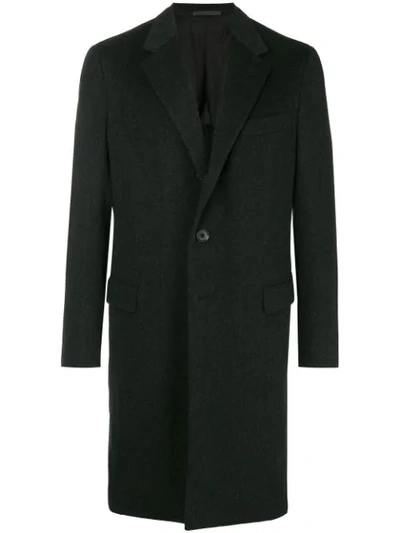 Caruso Single Breasted Classic Coat - Grey