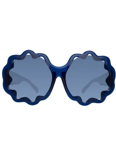 Linda Farrow Markus Lupfer 1 C4 Special Sunglasses In Blue
