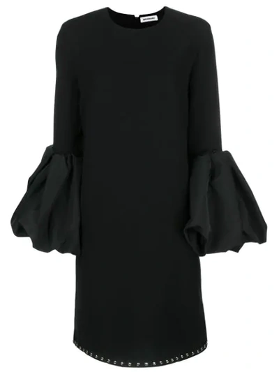 Brognano Balloon Sleeve Dress - Black