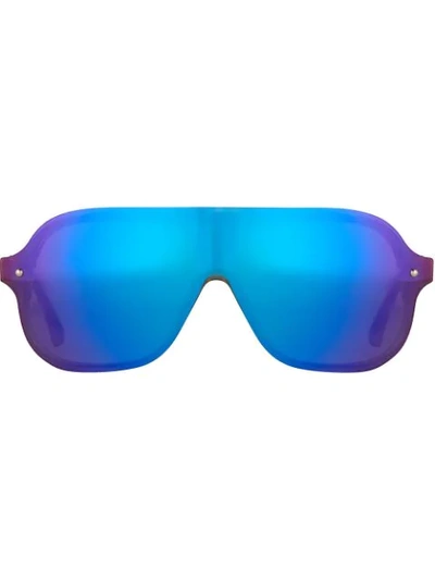 Linda Farrow 3.1 Phillip Lim C4 Visor Sunglasses In Blue