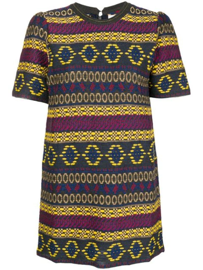 Miahatami Jacquard T-shirt Dres - Yellow