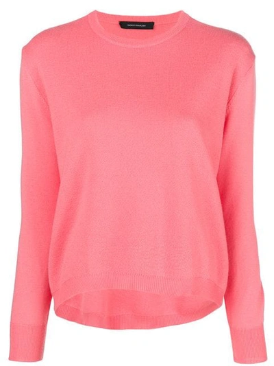 Cedric Charlier Crew Neck Sweater In Pink