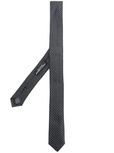Dolce & Gabbana Jacquard Tie In Black
