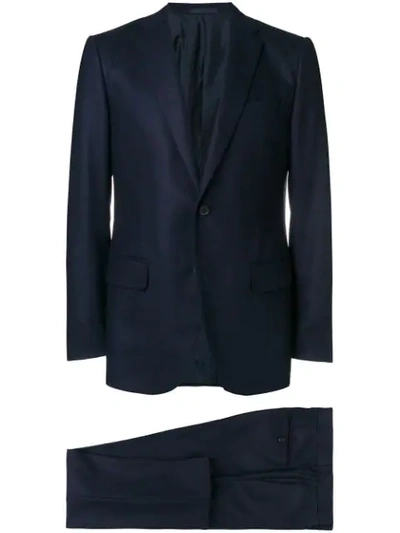 Caruso Classic Fitted Suit - Blue