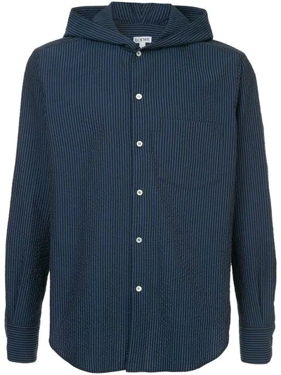 Loewe Hood Shirt In Blue