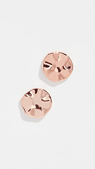 Gorjana Chloe Stud Earrings In Rose Gold