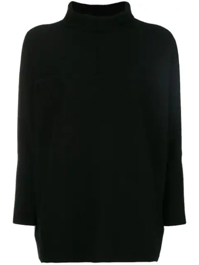 Philo-sofie Turtle-neck Long-sleeve Sweater - Black
