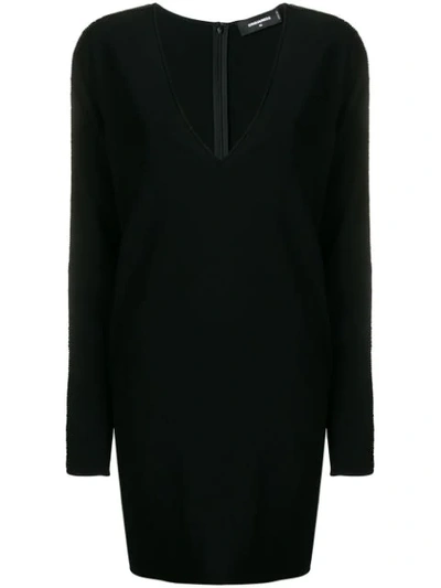 Dsquared2 Sequin Embellished Dress In Black