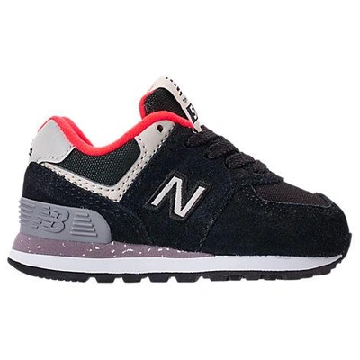 New Balance Boys' Toddler 574 Casual Shoes, Black