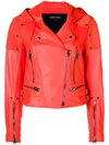 Tom Ford Biker Cropped Jacket In Red