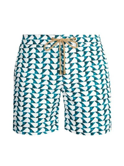 Thorsun Titan-fit Blocks-print Swim Shorts