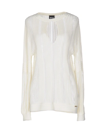 Just Cavalli Sweater In Ivory