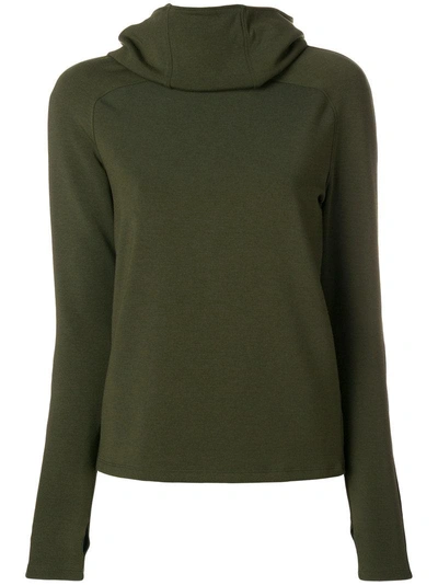 Paco Rabanne Bodyline Hoodie Top - Green