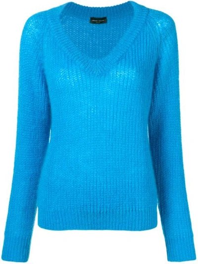 Roberto Collina V-neck Sweater - Blue