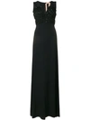 N°21 Ruched-bodice Dress In Black