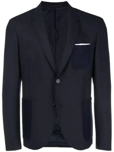 Neil Barrett Fitted Blazer In 415 Dark Nav