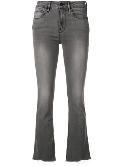 Frame Grey Le Crop Bootcut Jeans