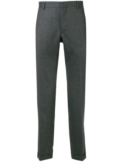 Prada Cropped Tapered Trousers - Grey