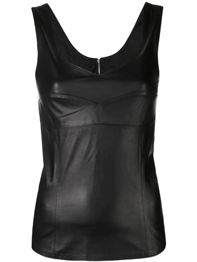 Manokhi Fitted Tank Top In Black