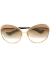 Dita Eyewear Gradient Sunglasses In Metallic