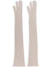 Maison Margiela Long Split Finger Gloves - Neutrals