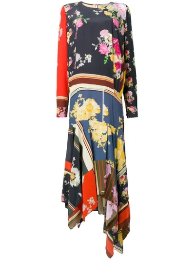 Preen Line Kaia Floral Foulard Dress In Multicolour