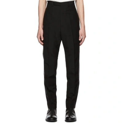Rick Owens Black Tux Astaires Trousers In 09 Black
