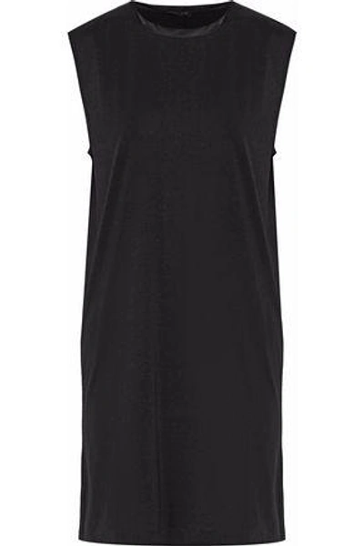 Rag & Bone Woman Satin-trimmed Jersey Mini Dress Black