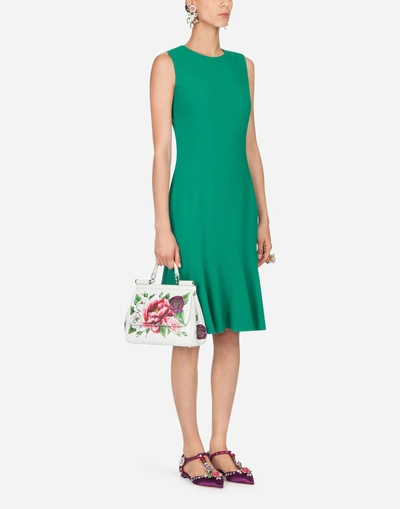 Dolce & Gabbana Cady Dress In Green