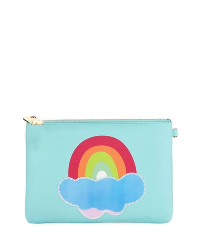 Stoney Clover Lane Small Rainbow Flat Pouch In Multi