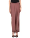 Rick Owens Knee Length Skirt In Cocoa