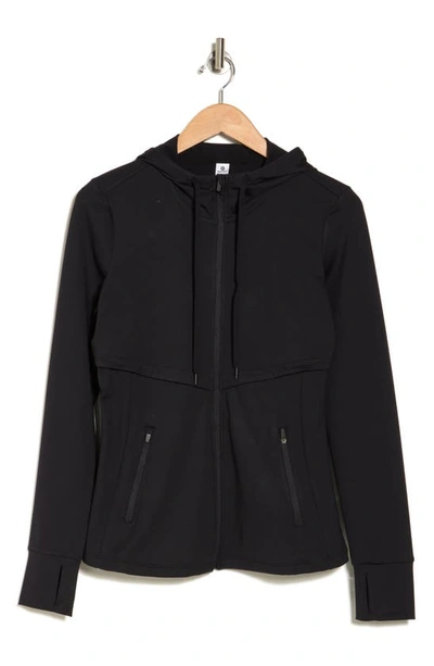 90 Degree By Reflex Wonderlink Fleece Active Jacket In Black