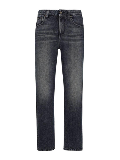 Dolce & Gabbana Mid-rise Boyfriend Jeans In Black