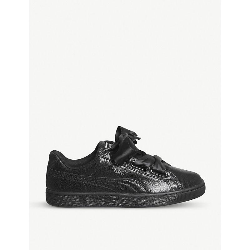 puma basket heart leather