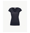 James Perse V-neck Cotton-jersey T-shirt In French Navy