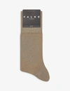 Falke Mens Kamelhaar Tiago Cotton-blend Socks 7.5-8 In Berry