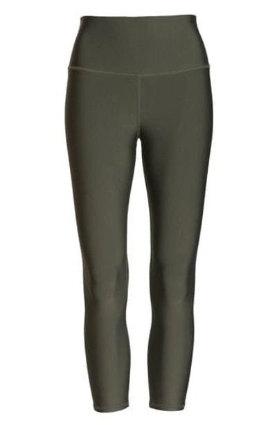 Alo Yoga Airbrush Tech Lift High Waist Capris In Jungle