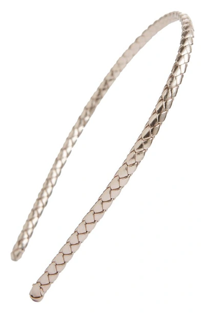 L. Erickson Braided Headband In Rose Gold