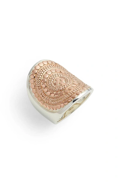 Anna Beck Saddle Ring In Rose Gold/ Silver