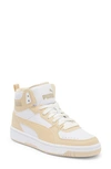 Puma Rebound Joy Sneaker In  White-cashew-pristine