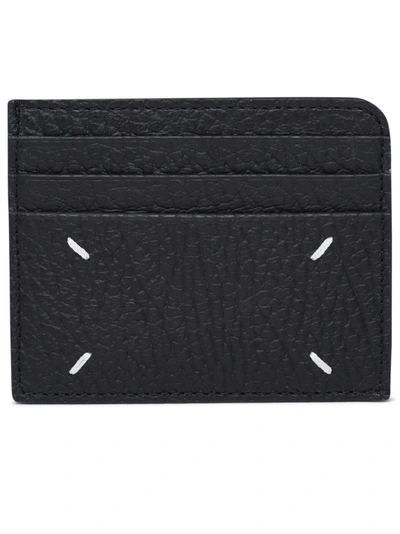 Maison Margiela Leather Card-holder In Black