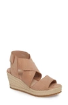 Eileen Fisher 'willow' Espadrille Wedge Sandal In Wheat Nubuck