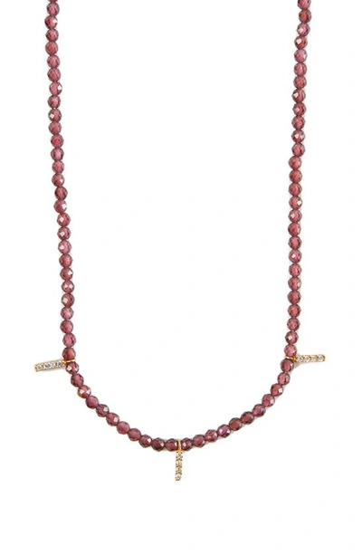 Argento Vivo Beaded Charm Necklace In Gold