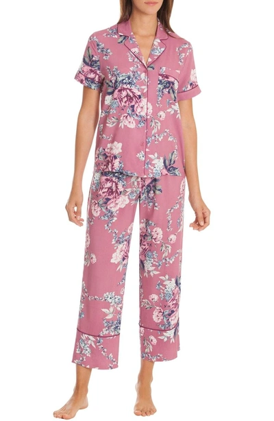 In Bloom By Jonquil Crop Pajamas In Bed Of Roses-adobe